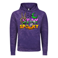 Cloud Purple Stay spooky Vintage Hoodie - NancyCooperArtShop