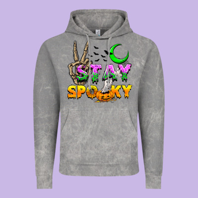Stay Spooky Vintage Hoodie Designed By Nancycooperartshop