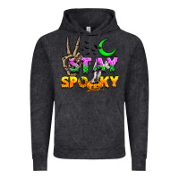 Vintage Black Stay spooky Vintage Hoodie - NancyCooperArtShop