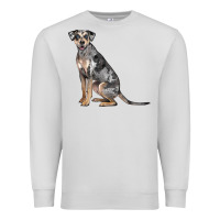 Dove Grey catahoula leopard dog Premium Sweatshirt - LillyAllenDesigns