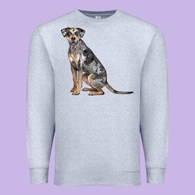 Catahoula Leopard Dog Premium Sweatshirt Designed By Lillyallendesigns