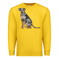 Lemon catahoula leopard dog Premium Sweatshirt - LillyAllenDesigns
