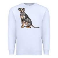 White catahoula leopard dog Premium Sweatshirt - LillyAllenDesigns