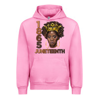 Fuchsia Pink 1865 juneteenth black women Urban Hoodie - BarkalooDesign