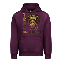 Mauve Wine 1865 juneteenth black women Urban Hoodie - BarkalooDesign