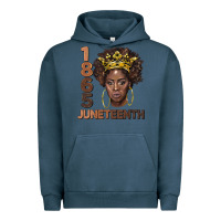 Pigment Midnight Navy 1865 juneteenth black women Urban Hoodie - BarkalooDesign