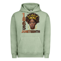 Pigment Oil Green 1865 juneteenth black women Urban Hoodie - BarkalooDesign