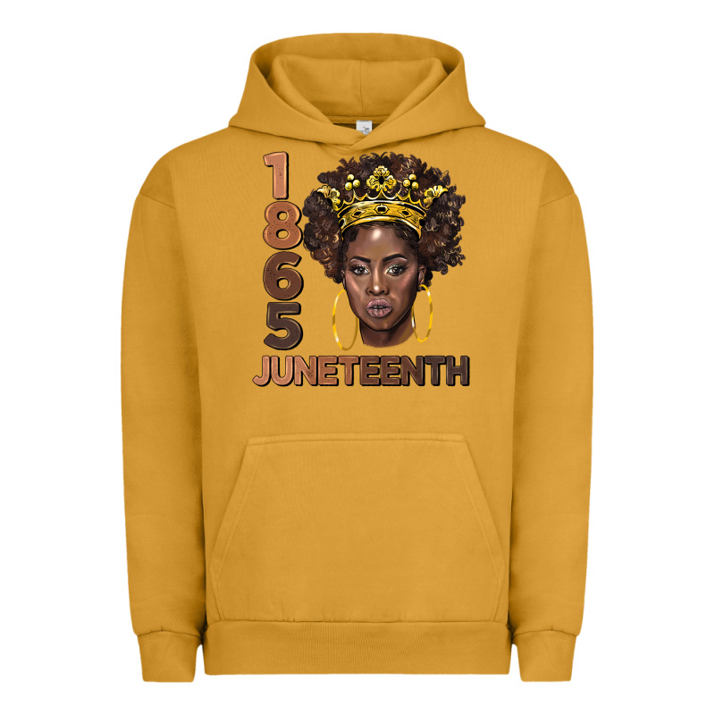 1865 Juneteenth Black Women Urban Hoodie by BarkalooDesign | Teevron