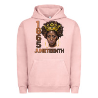 Pigment Salmon 1865 juneteenth black women Urban Hoodie - BarkalooDesign