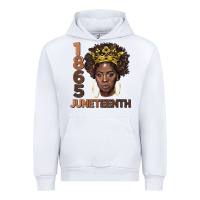 White 1865 juneteenth black women Urban Hoodie - BarkalooDesign
