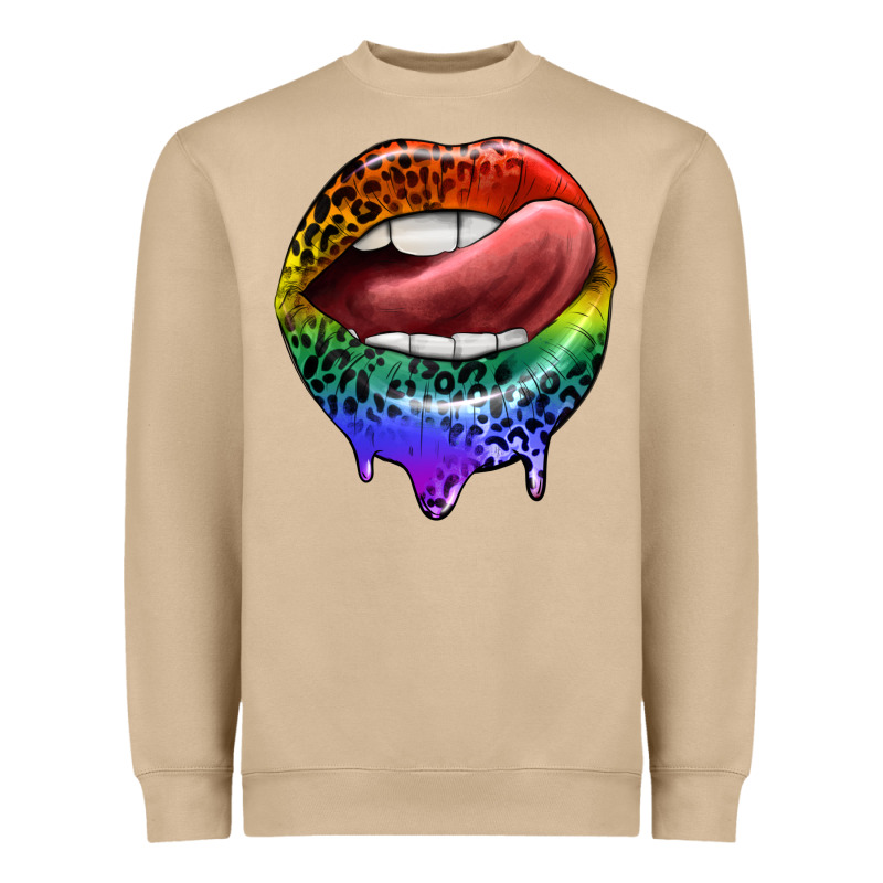 Rainbow Lips Pride Heavyweight Sweatshirt by FaDigitalArtStudio | Teevron