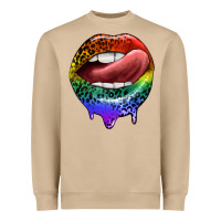 Mushroom rainbow lips pride Heavyweight Sweatshirt - FaDigitalArtStudio