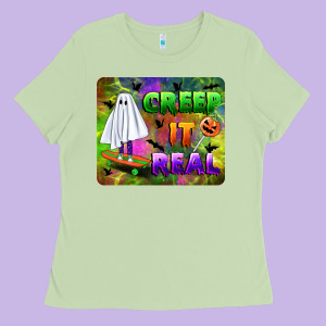 Creep It Real Mousepad Ladies Tee Designed By Bundleandbundleshop