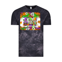 Cloud Black Halloween Gnomes Vintage Tee - texasbilliewilder