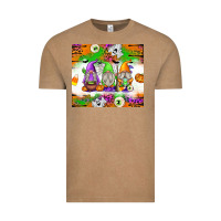 Vintage Coffee Halloween Gnomes Vintage Tee - texasbilliewilder