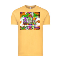 Vintage Mustard Halloween Gnomes Vintage Tee - texasbilliewilder