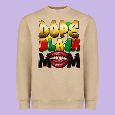 Dope Black Mom Heavyweight Sweatshirt Designed By Fadigitalartstudio
