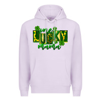 Lilac one lucky mama st patricks Premium Hoodie - FaDigitalArtStudio