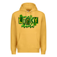 Mustard one lucky mama st patricks Premium Hoodie - FaDigitalArtStudio