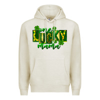 Oatmeal Heather one lucky mama st patricks Premium Hoodie - FaDigitalArtStudio