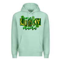 Seafoam one lucky mama st patricks Premium Hoodie - FaDigitalArtStudio