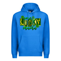 True Royal one lucky mama st patricks Premium Hoodie - FaDigitalArtStudio