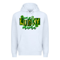 White one lucky mama st patricks Premium Hoodie - FaDigitalArtStudio
