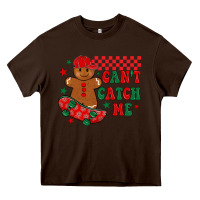 Chocolate Brown can t catch me Heavy Core Tee - MaliasSmallBusiness