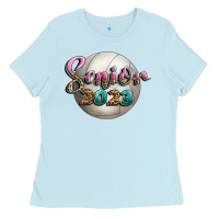 Baby Blue volleyball senior 2023 Ladies Tee - BundleAndBundleShop
