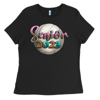 Black volleyball senior 2023 Ladies Tee - BundleAndBundleShop
