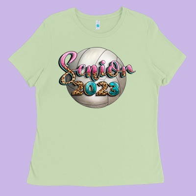 Volleyball Senior 2023 Ladies Tee Designed By Bundleandbundleshop