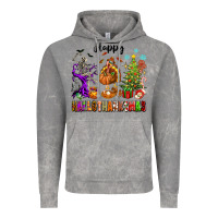 Cloud Rock Happy Hallothanksmas Vintage Hoodie - texasbilliewilder