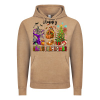 Vintage Coffee Happy Hallothanksmas Vintage Hoodie - texasbilliewilder