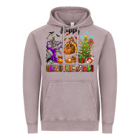 Vintage Zinc Happy Hallothanksmas Vintage Hoodie - texasbilliewilder