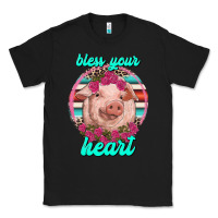 Black bless your heart pig Classic Tee - RanaPortraitStore