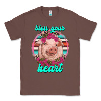 Chestnut bless your heart pig Classic Tee - RanaPortraitStore