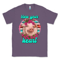 Lavender bless your heart pig Classic Tee - RanaPortraitStore