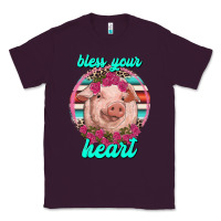 Plum bless your heart pig Classic Tee - RanaPortraitStore