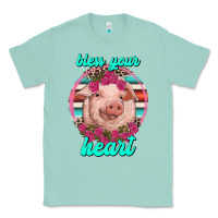 Seafoam bless your heart pig Classic Tee - RanaPortraitStore