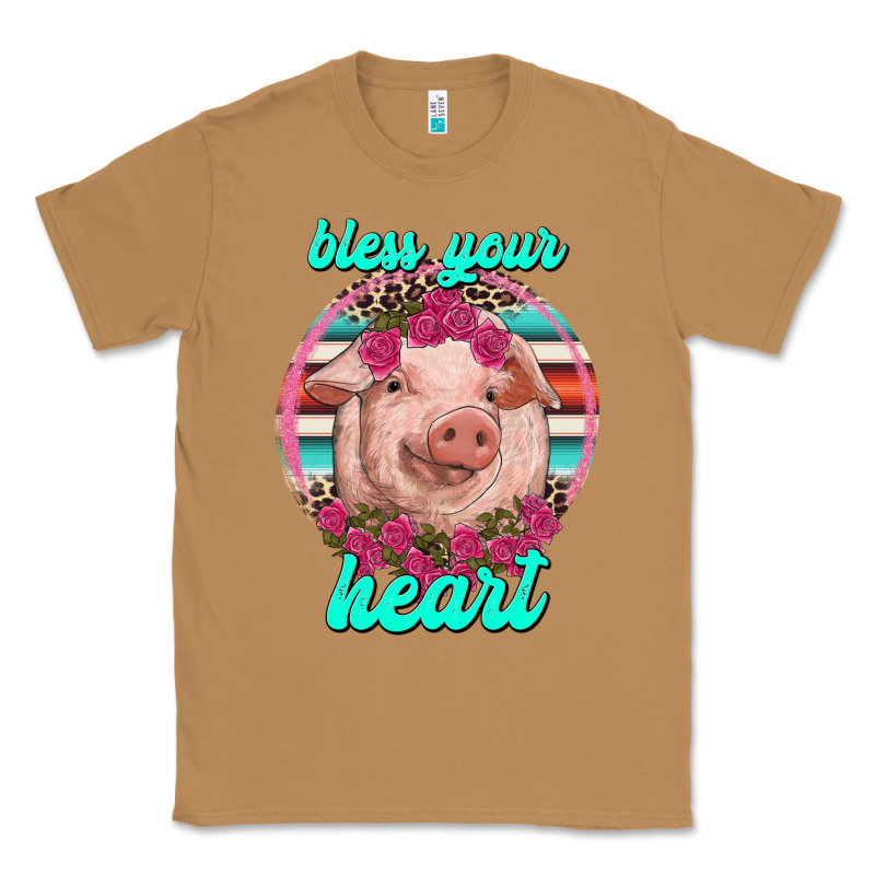 Bless Your Heart Pig Classic Tee by RanaPortraitStore | Teevron