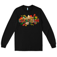 Black cinco de mayo custodian Long Sleeve Tee - CowGirlArtShop