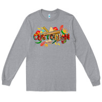 Heather Grey cinco de mayo custodian Long Sleeve Tee - CowGirlArtShop