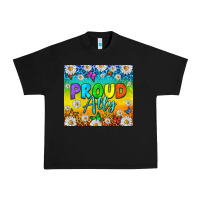 Black LGBTQ+ proud ally with daisy Urban Heavy Tee - NancyCooperArtShop