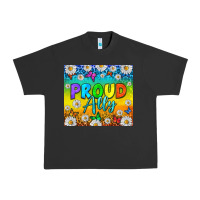 Pigment Black LGBTQ+ proud ally with daisy Urban Heavy Tee - NancyCooperArtShop