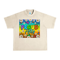Sandshell LGBTQ+ proud ally with daisy Urban Heavy Tee - NancyCooperArtShop