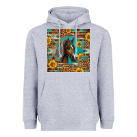 Heather Grey western tennessee horse Heavyweight Hoodie - LillyAllenDesigns