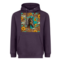 Plum western tennessee horse Heavyweight Hoodie - LillyAllenDesigns