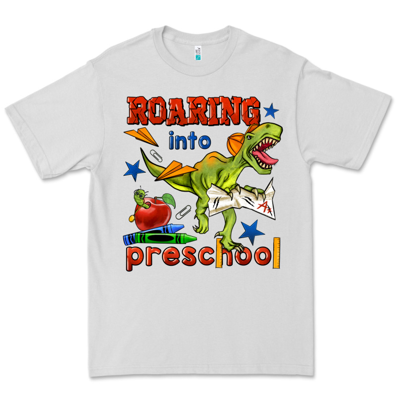 Roaring Into Preschool Premium Tee by BundleAndBundleShop | Teevron