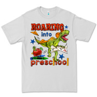 Dove Grey roaring into preschool Premium Tee - BundleAndBundleShop