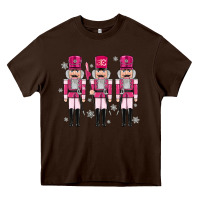 Chocolate Brown Pink nutcrackers Heavy Core Tee - MaliasSmallBusiness